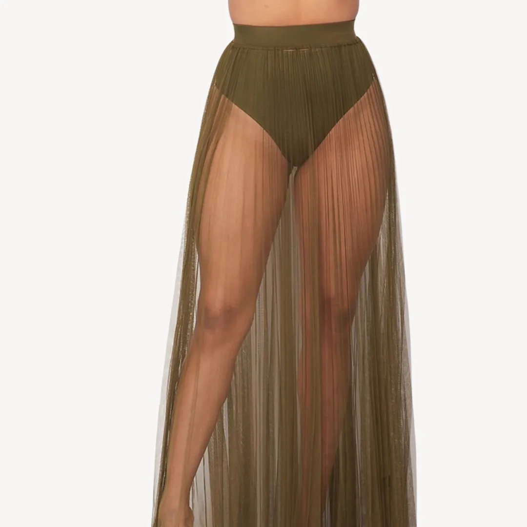 Shimmering Sands Sheer Tulle Skirt