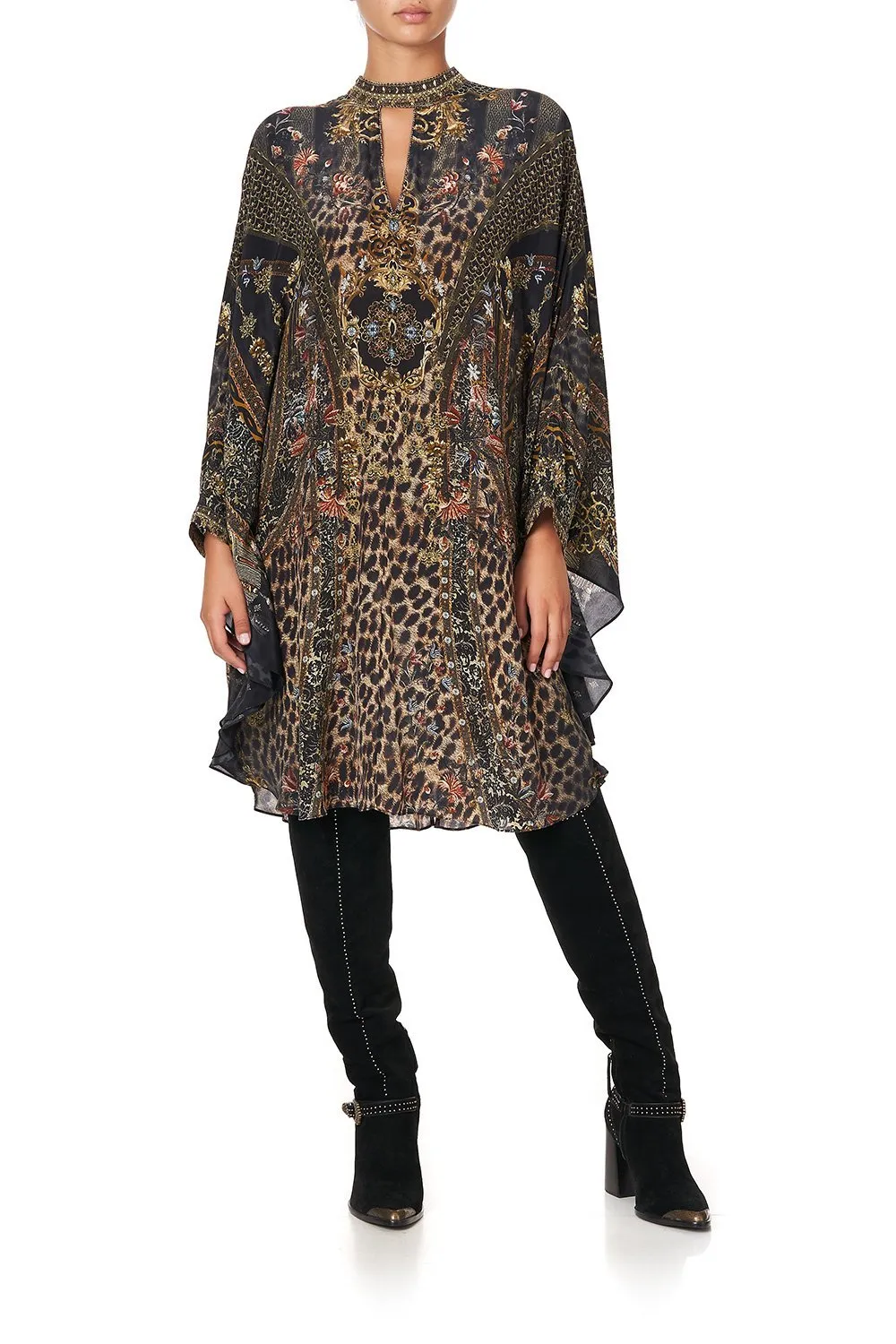 SHORT KAFTAN WITH HIGH NECK ABINGDON PALACE