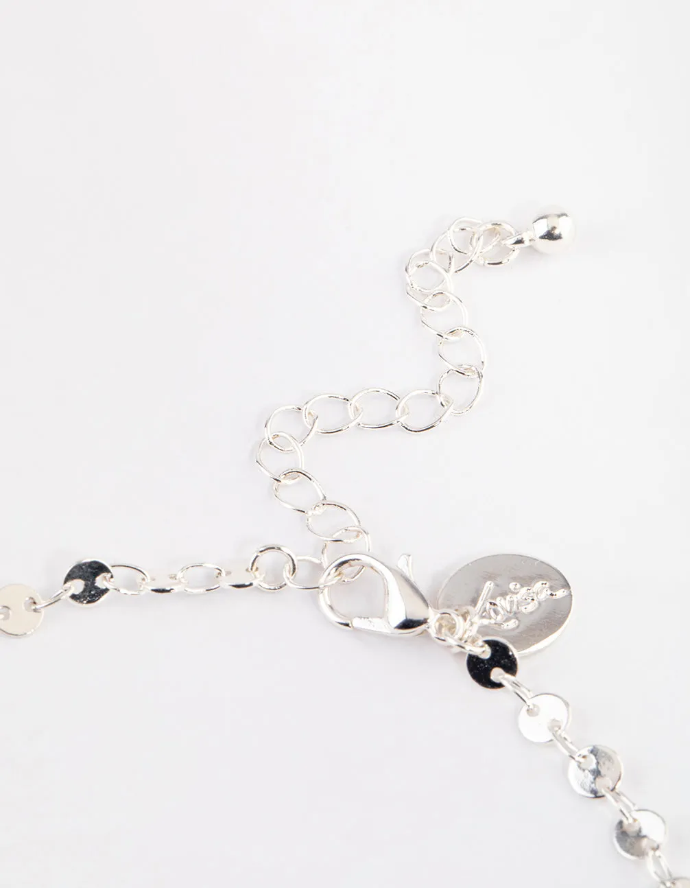 Silver Mixed Beaded & Disc Chain Anklet Pack