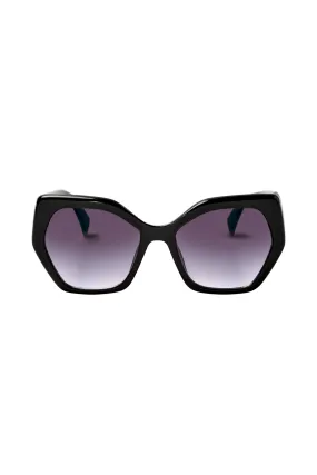 Sofia Black Oversized Sunglasses