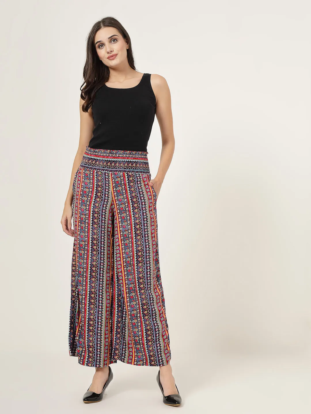 Style Quotient Women Multi Color Printed Flared pants