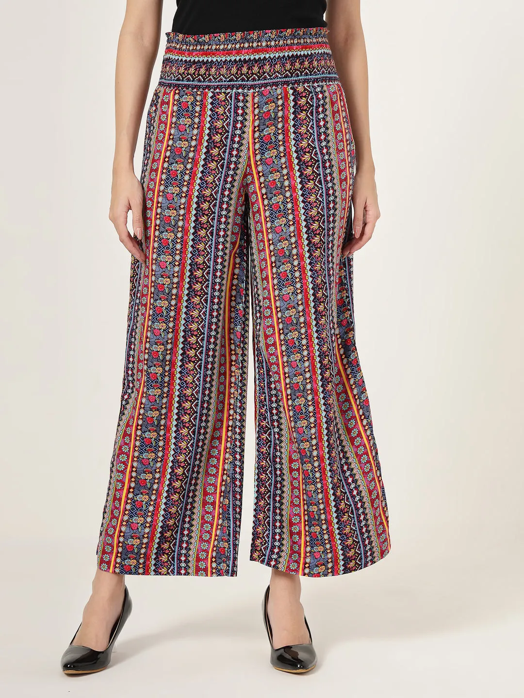 Style Quotient Women Multi Color Printed Flared pants