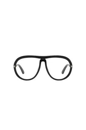 Tab Black Clear Glasses