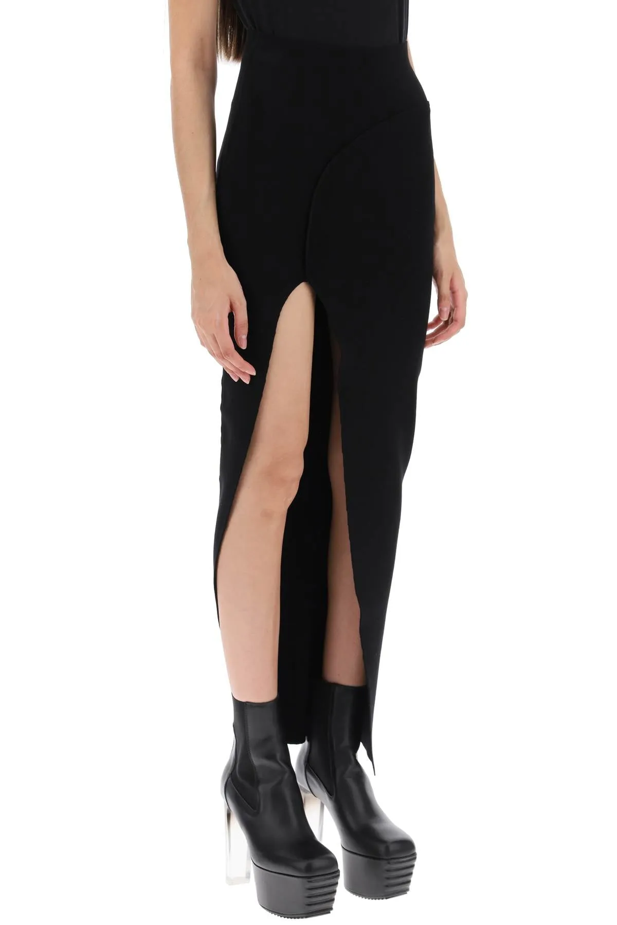 'theresa' long skirt with slit