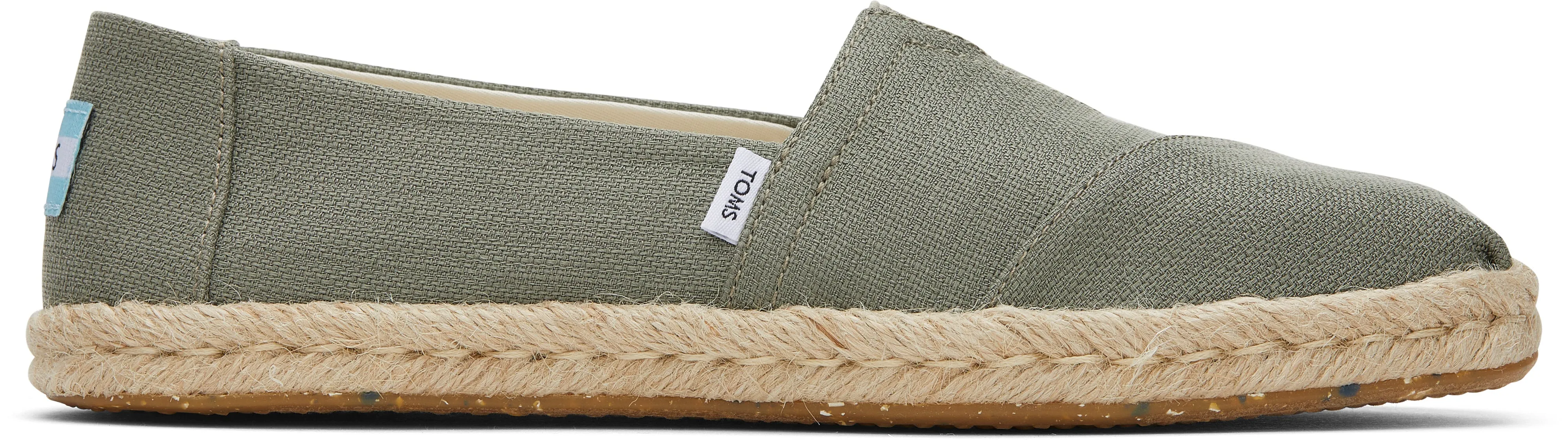 Toms Women Alpargata Rope Vetiver Grey Textured Woven