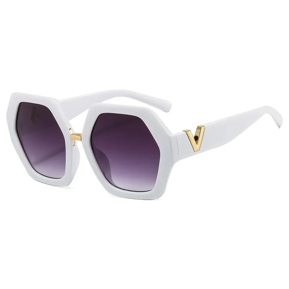 VAIGE Oversized Square Sunglasses with UV400 Protection, Polycarbonate Frame and Acrylic Lenses, 58mm Width and 53mm Height