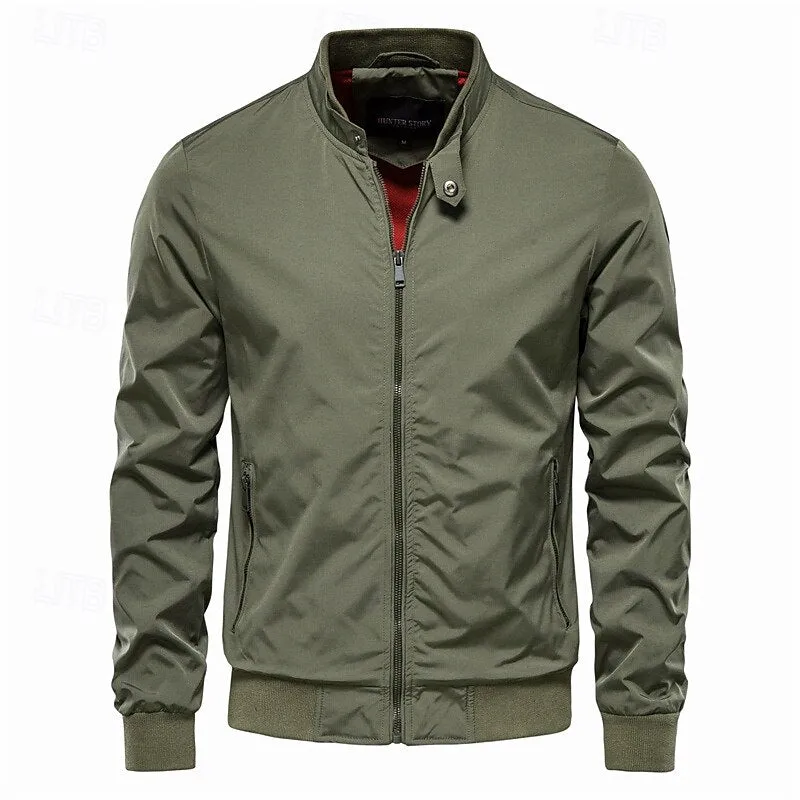 Windproof Zipper Lightweight Jacket