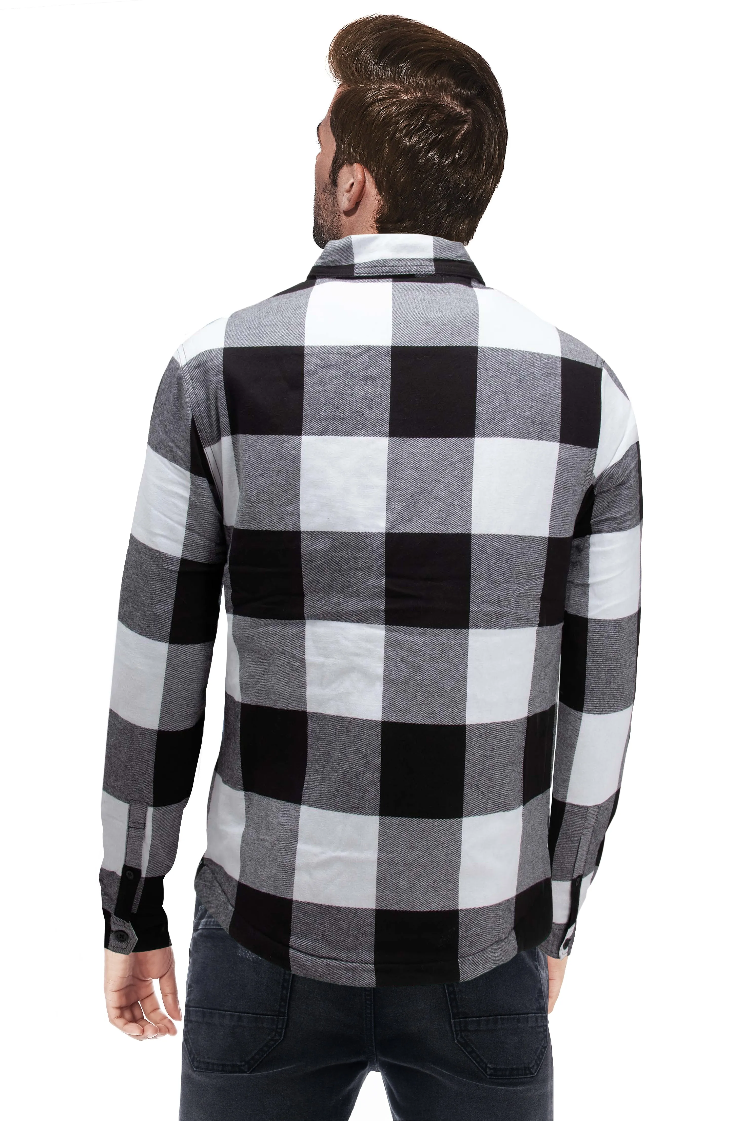 X RAY Men's Lightweight Plaid Shirt Jacket