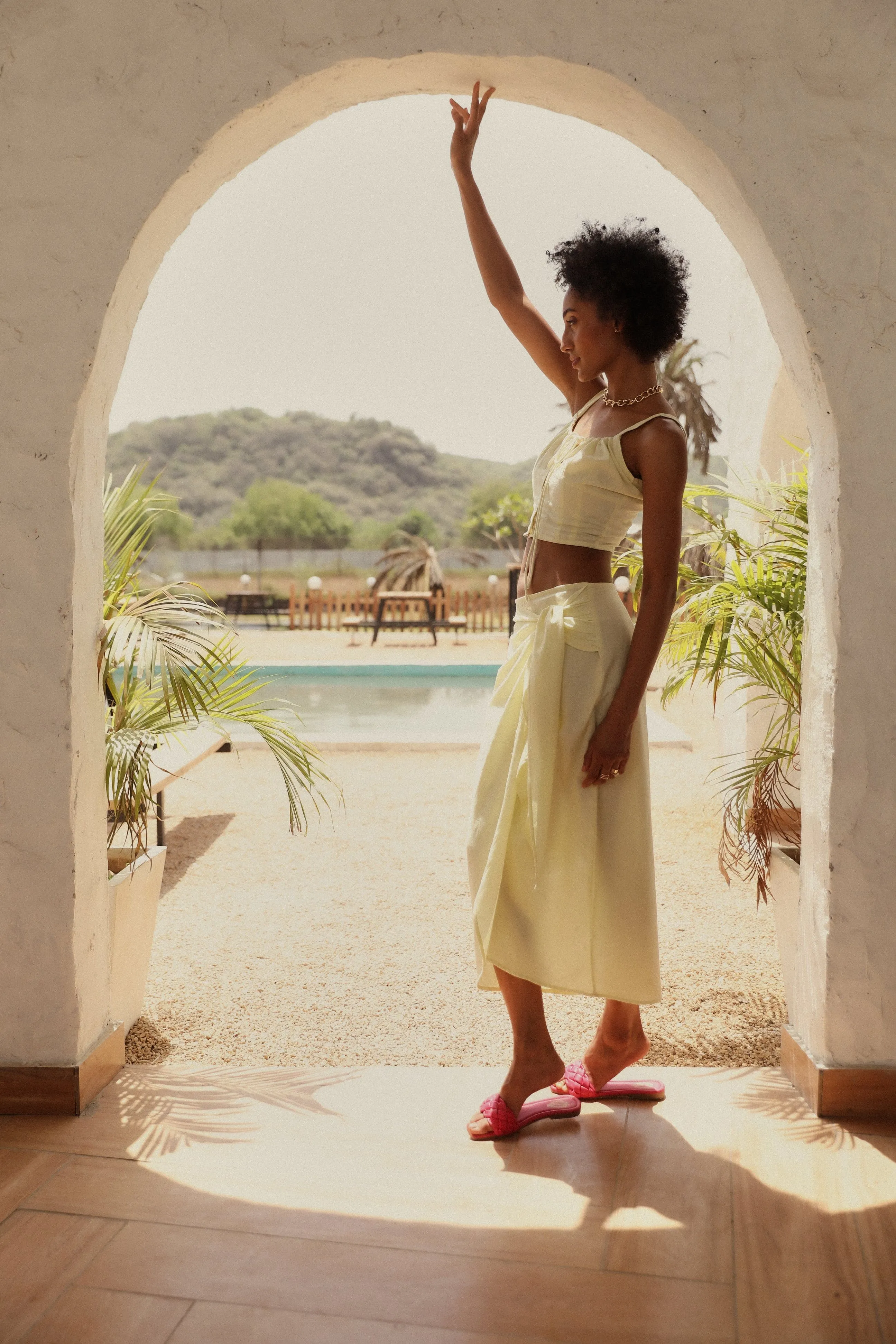 Yellow Mellow Beach Skirt