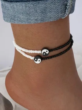 YING YANG ANKLET